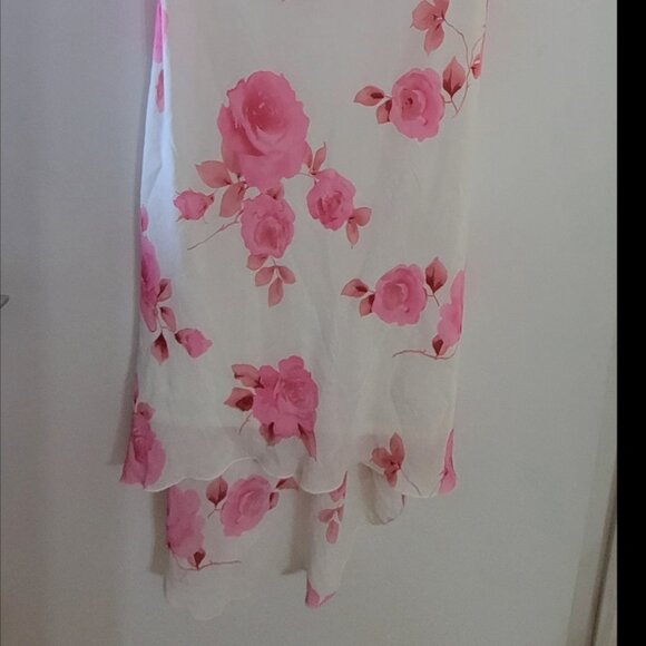 Fairweather Midi dress SMALL floral cowl neck long short with lining - Picture 3 of 12